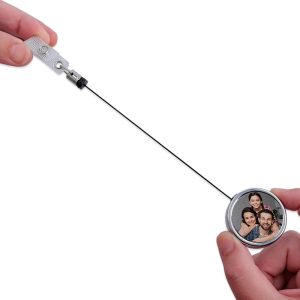 "Accesorio Llaveros para Sublimación con Cable Extensible Personalizable"