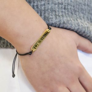 "Esclavas cordón cuero para grabado – Personalización elegante y única"