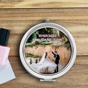 "Espejos de bolso redondos sublimables – Personalización única y elegante"