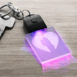 "Llaveros acrílicos con luz LED para grabado – Personalización brillante y única"