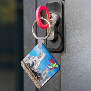 "Llaveros Madera DM3 Sublimables Doble Cara - Formas Geométricas Personalizables"