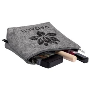 "Neceseres de fieltro reciclado sublimables – Personalización ecológica y práctica"