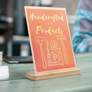 "Peanas de madera bambú para paneles – Soporte elegante y natural"