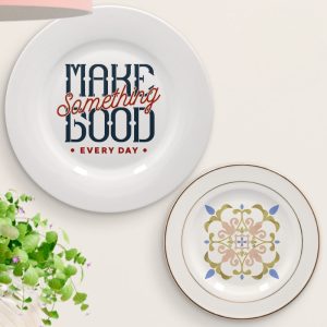 "Platos de cerámica sublimables decorativos – Personalización artística en cerámica"