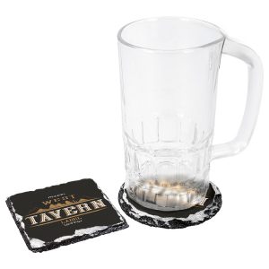 "Posavasos de pizarra sublimable – Personalización única y elegante"