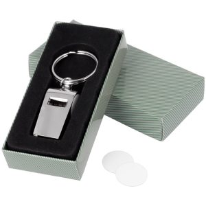 "Silbato Personalizable con Láminas Sublimables de Acero Inoxidable"