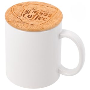 "Tapa de bambú para tazas – Ecológica y reutilizable, ideal para evitar derrames"