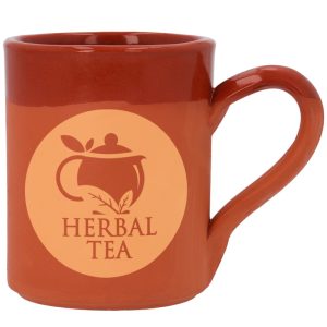 "Taza de barro para grabado – Rústica y personalizable"