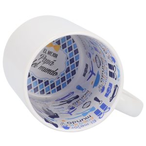 "Taza sublimable interior preimpreso 'Papá' – Regalo especial para padres"