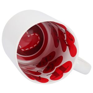 "Taza sublimable interior preimpreso 'Te Amo' – Regalo romántico personalizado"