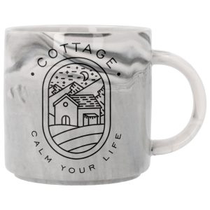 "Taza para sublimación efecto mármol – Personalización elegante y moderna"