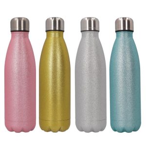 "Termo de acero inoxidable purpurina 500ml sublimable – Brillante y personalizable"