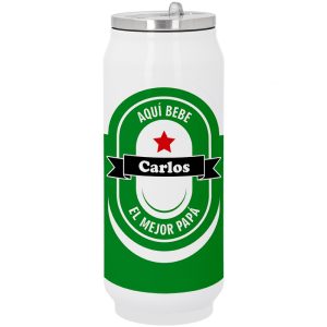 "Termo de acero inoxidable forma de lata 500ml sublimable – Térmico y personalizable"