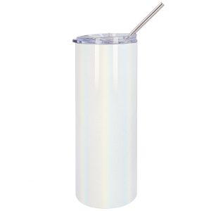 "Vaso termo sublimable con acabado glitter – Brillante y personalizable"