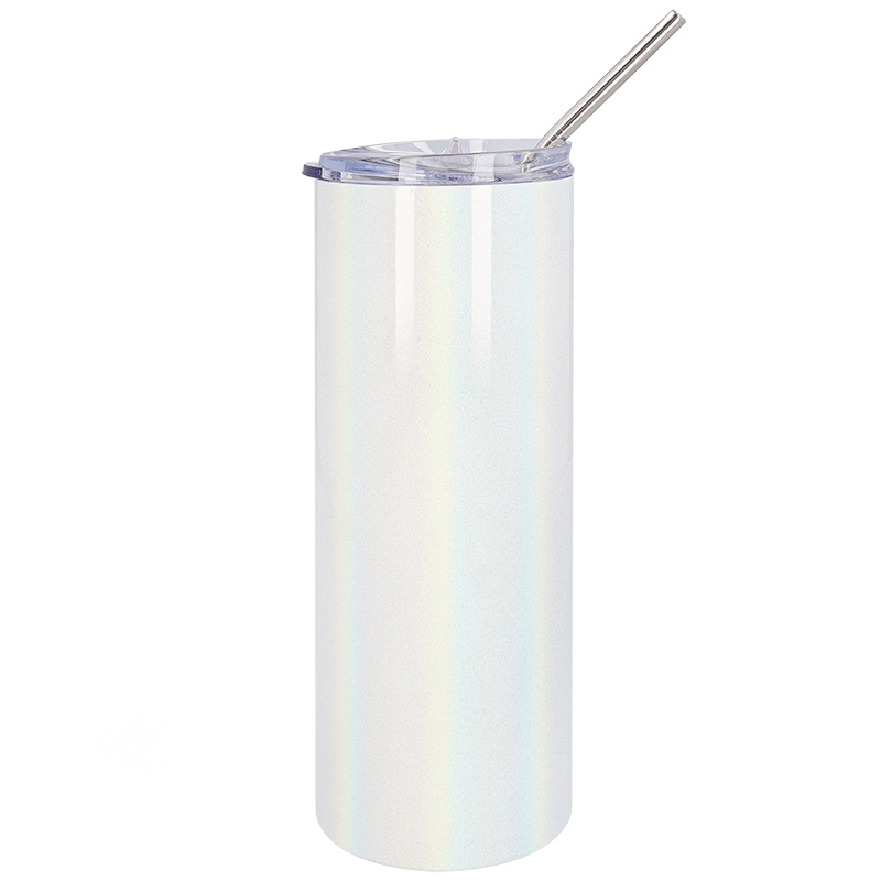 "Vaso termo sublimable con acabado glitter – Brillante y personalizable"